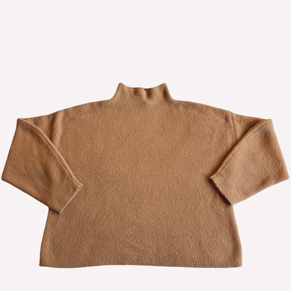 Express Tan Fleece Cowl Neck Sweater Large (3 for $12 item)